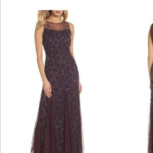 Pissarro Nights sequin mesh gown with jacket